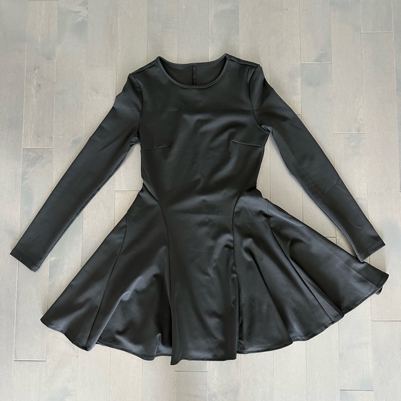 SHEIN Black Ruffle Dress Petite XS - Picture 2 of 5